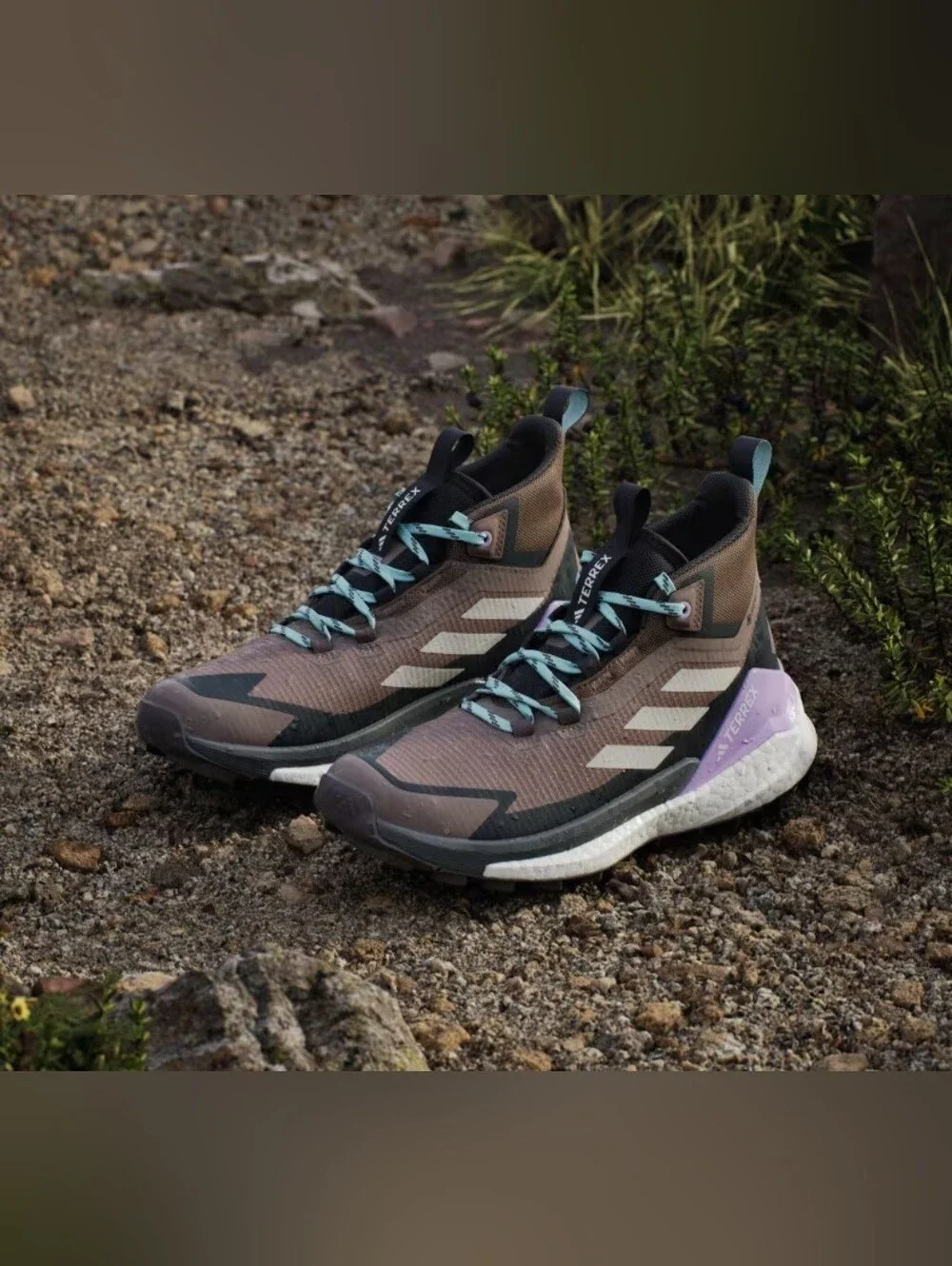 Terrex Free Hiker 2.0 Trace Brown Beige Carbon Gore-Tex Hiking Shoes size‎ 11